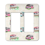 Camper Rocker Style Light Switch Cover - Two Switch