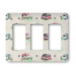 Camper Rocker Style Light Switch Cover - Three Switch