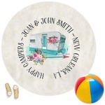 Camper Round Beach Towel (Personalized)