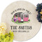 Camper Round Linen Placemats - Front (w flowers)