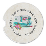 Camper Sandstone Car Coaster - Single (Personalized)