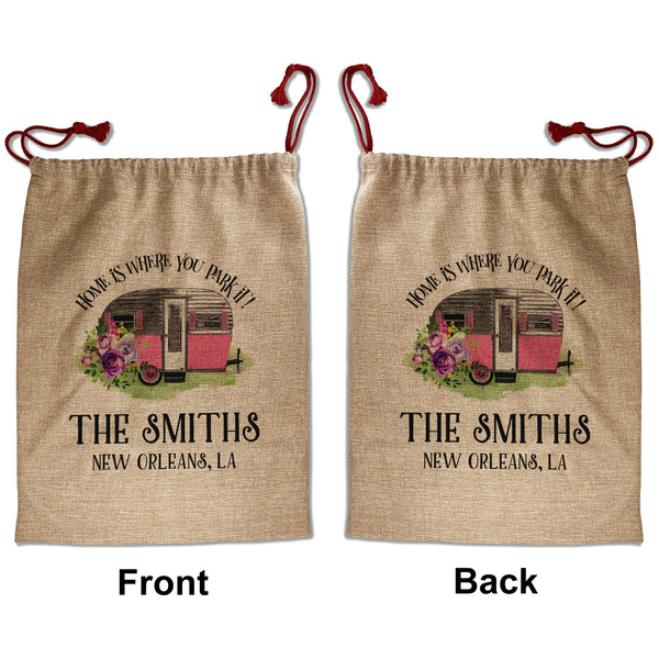 Custom Camper Santa Sack - Front & Back (Personalized)