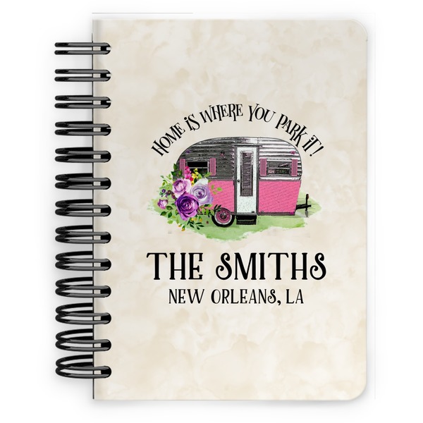 Custom Camper Spiral Notebook - 5x7 w/ Name or Text