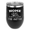 Camper Stainless Wine Tumblers - Black - Double Sided - Front