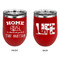 Camper Stainless Wine Tumblers - Red - Double Sided - Approval