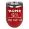 Camper Stainless Wine Tumblers - Red - Double Sided - Front