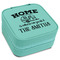 Camper Travel Jewelry Boxes - Leatherette - Teal - Angled View