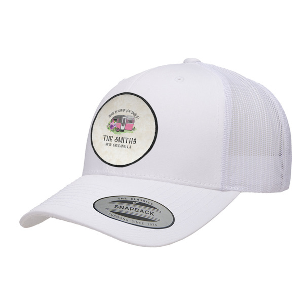 Custom Camper Trucker Hat - White (Personalized)