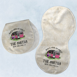 Camper Burp Pads - Velour - Set of 2 w/ Name or Text