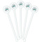 Camper White Plastic 5.5" Stir Stick - Fan View