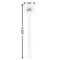 Camper White Plastic 5.5" Stir Stick - Round - Dimensions