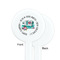 Camper White Plastic 7" Stir Stick - Single Sided - Round - Front & Back