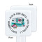 Camper White Plastic Stir Stick - Single Sided - Square - Approval