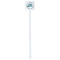 Camper White Plastic Stir Stick - Single Sided - Square - Single Stick