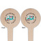 Camper Wooden 4" Food Pick - Round - Double Sided - Front & Back