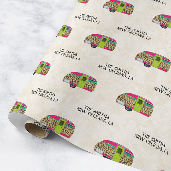 Custom Camper Wrapping Paper Roll - Medium - Matte (Personalized)