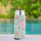 Blue Paisley Can Cooler - Tall 12oz - In Context