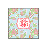 Blue Paisley Wood Print - 12x12 (Personalized)