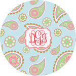 Blue Paisley Multipurpose Round Labels - 2" (Personalized)