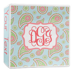 Blue Paisley 3-Ring Binder - 2 inch (Personalized)