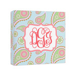 Blue Paisley Canvas Print - 8x8 (Personalized)