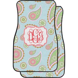 Blue Paisley Car Floor Mats (Personalized)