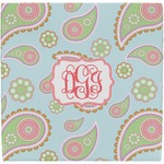 Blue Paisley Ceramic Tile Hot Pad (Personalized)