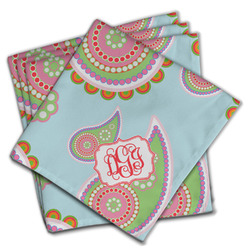 Blue Paisley Cloth Napkins (Set of 4) (Personalized)