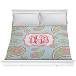 Blue Paisley Comforter - King (Personalized)