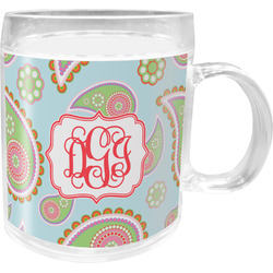 Blue Paisley Acrylic Kids Mug (Personalized)