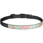 Blue Paisley Dog Collar - Large (Personalized)