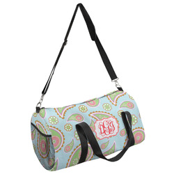 Blue Paisley Duffel Bag (Personalized)