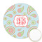 Blue Paisley Icing Circle - Medium - Front