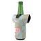 Blue Paisley Jersey Bottle Cooler - ANGLE (on bottle)