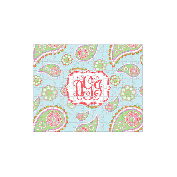 Custom Blue Paisley 110 pc Jigsaw Puzzle (Personalized)