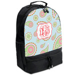 Blue Paisley Backpacks - Black (Personalized)