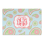 Blue Paisley Large Rectangle Car Magnet (Personalized)