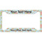 Blue Paisley License Plate Frame - Style A