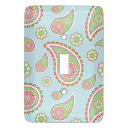 Blue Paisley Light Switch Cover