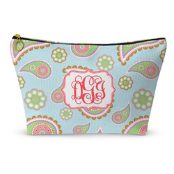 Blue Paisley Makeup Bag - Small - 8.5"x4.5" (Personalized)