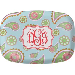 Blue Paisley Melamine Platter (Personalized)