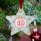 Blue Paisley Metal Star Ornament - Lifestyle