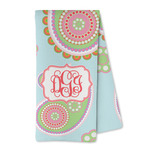 Blue Paisley Kitchen Towel - Microfiber (Personalized)