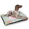 Blue Paisley Outdoor Dog Beds - Large - IN CONTEXT