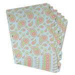 Blue Paisley Binder Tab Divider - Set of 6 (Personalized)