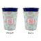 Blue Paisley Party Cup Sleeves - without bottom - Approval