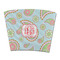 Blue Paisley Party Cup Sleeves - without bottom - FRONT (flat)