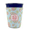 Blue Paisley Party Cup Sleeves - without bottom - FRONT (on cup)