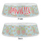 Blue Paisley Plastic Pet Bowls - Large - APPROVAL