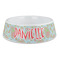 Blue Paisley Plastic Pet Bowls - Large - MAIN